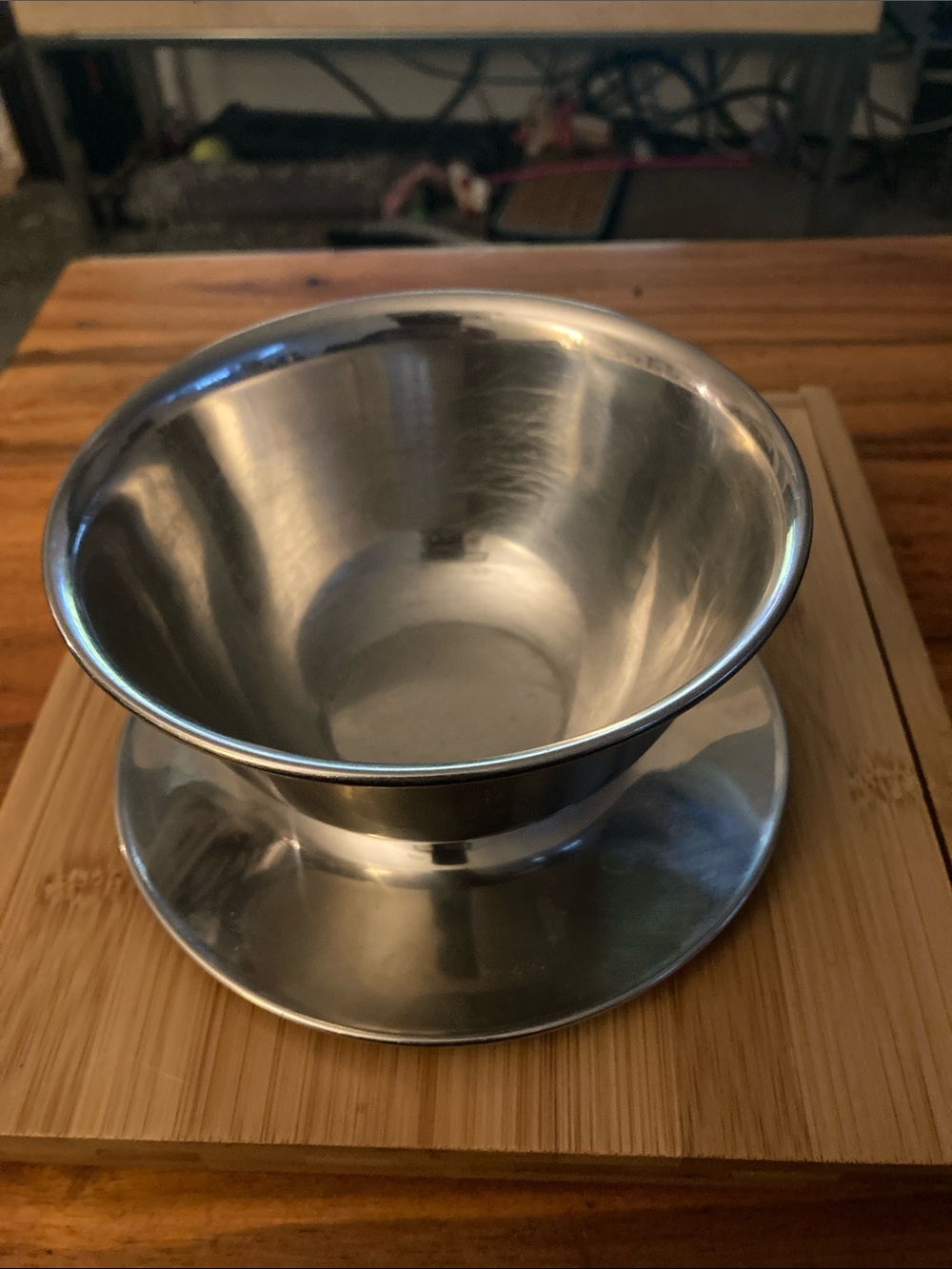 Timothy Eaton MCM Stainless Steel Nut serving bowl